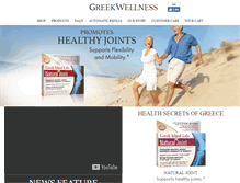 Tablet Screenshot of greekwellness.com